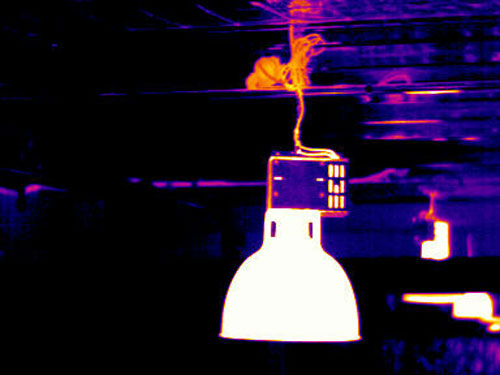 Thermal Image of the Sodium Vapour Luminaire